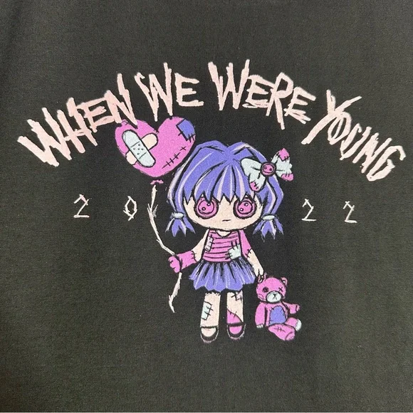 When We Were Young 2022 Official Festival Merch Purple Baby Tee Doll Crop Top
